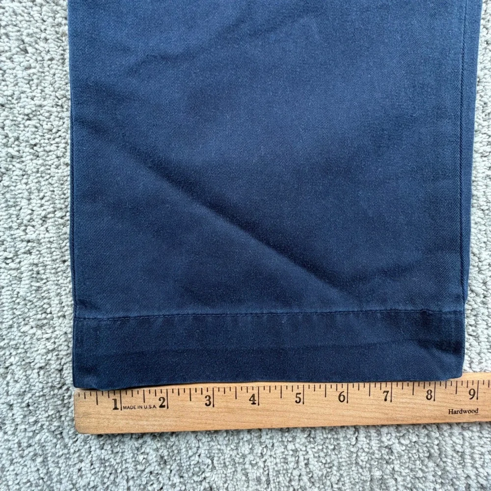 Polo Ralph Lauren Chinos Mens 34(36)/34 Navy Blue Classic Fit Cotton Twill Pants